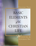 Basic Elements of the Christian Life